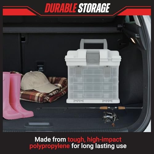 Portable Tool Box Small Parts Organizer with Drawers White
