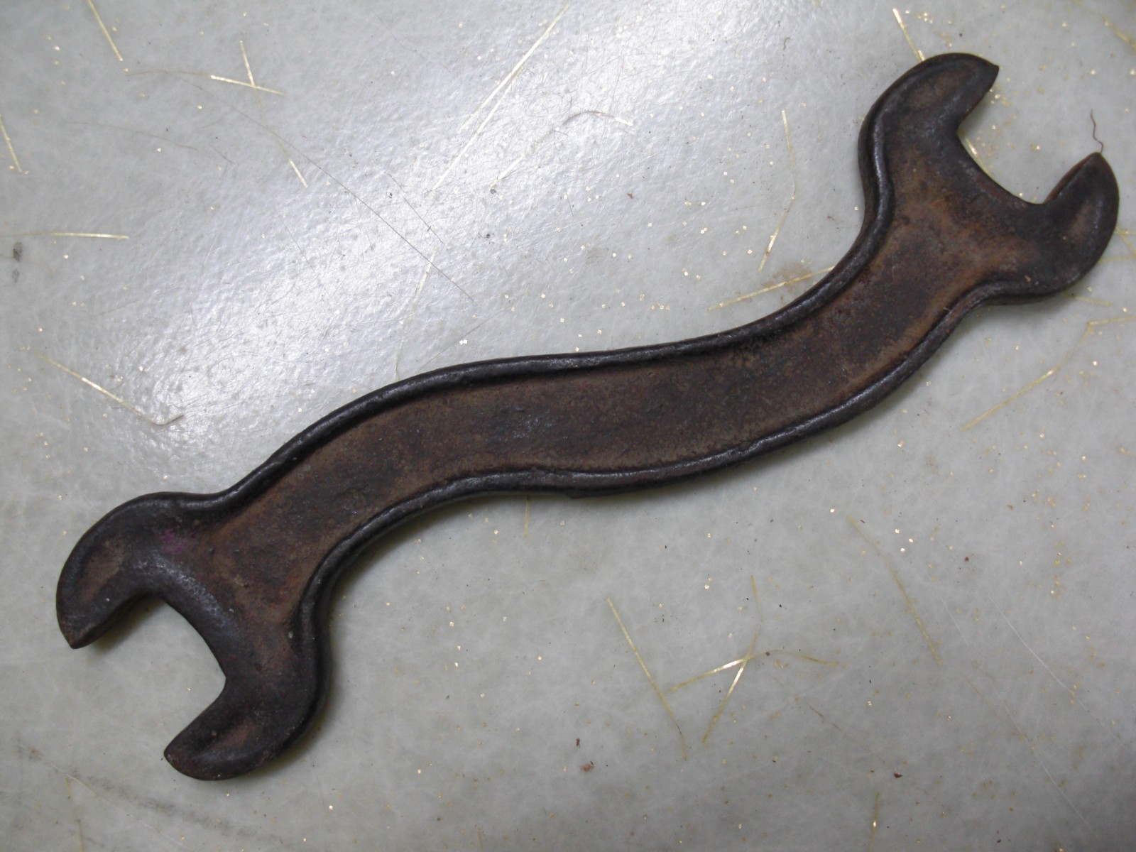 vintage International Harvester H 523 s curved open end wrench farm hand tool