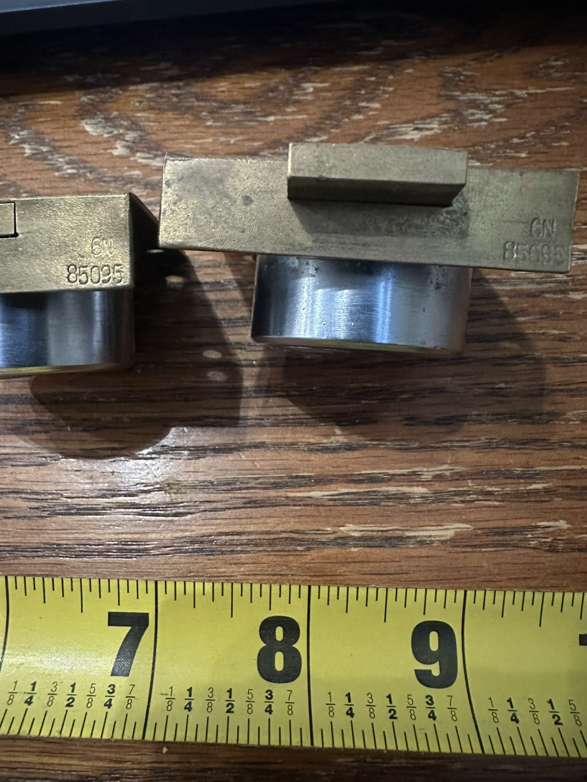2 Vintage Old Original P&F Corbin Cabinet Drawer Door Locks W/4 OEM Keys