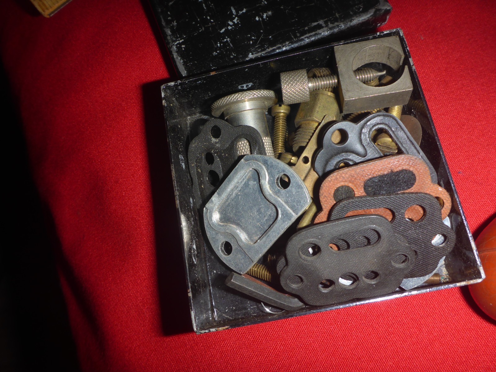Vintage Metal Mechanics Tool Kit Set Johnson Service Company Industrial Building
