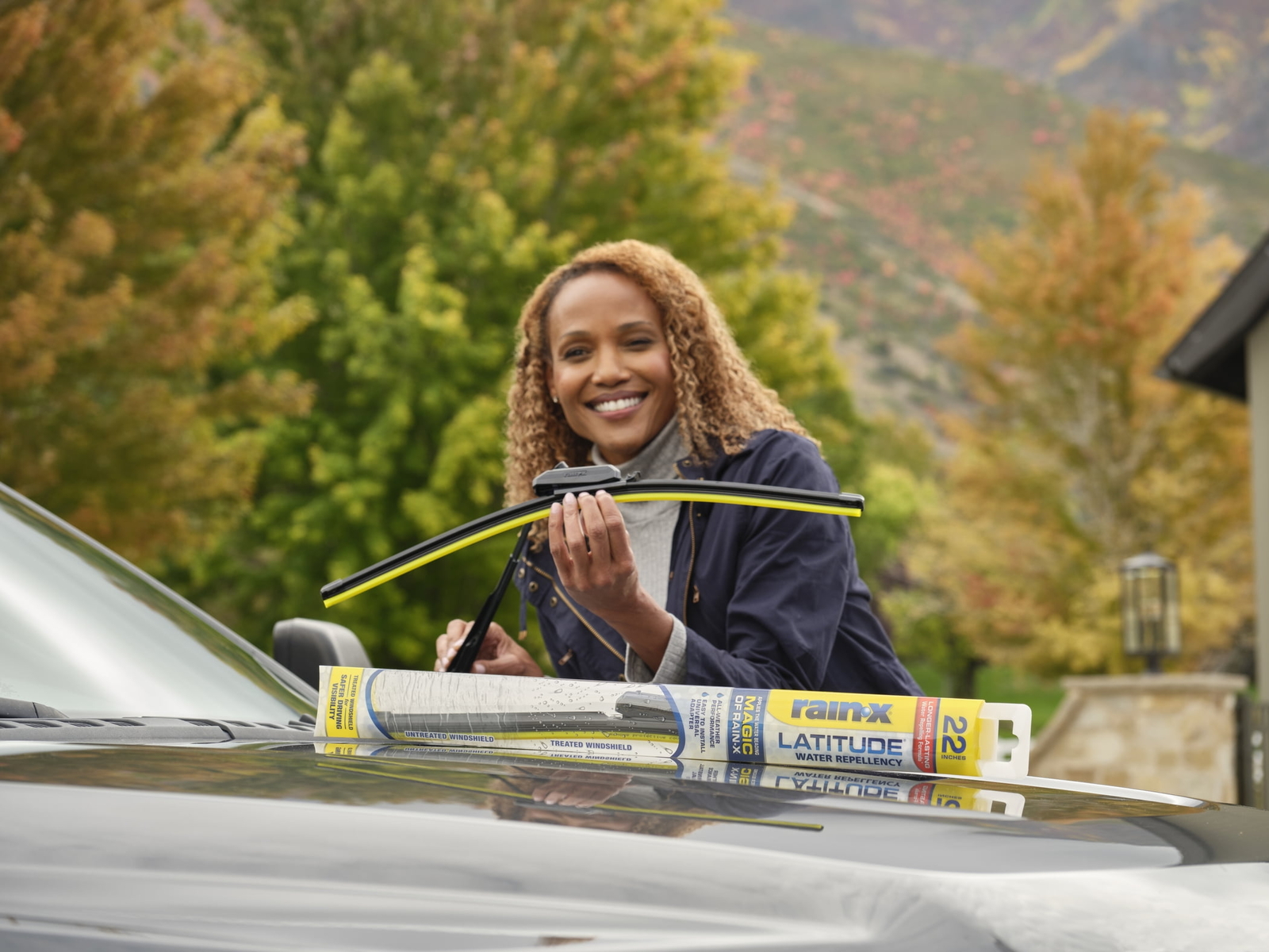 24″ Rain-X Latitude Water Repellency 2-IN-1 Windshield Wiper Blade,Free Shipping