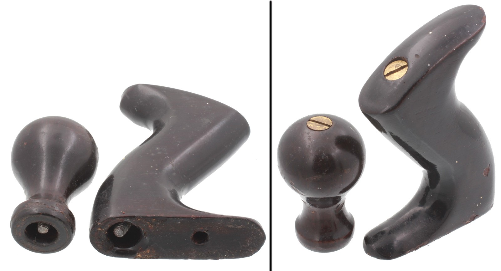 Founder’s Grade Rosewood Handle/Knob for Stanley No. 4 Type 19 -mjdtoolparts