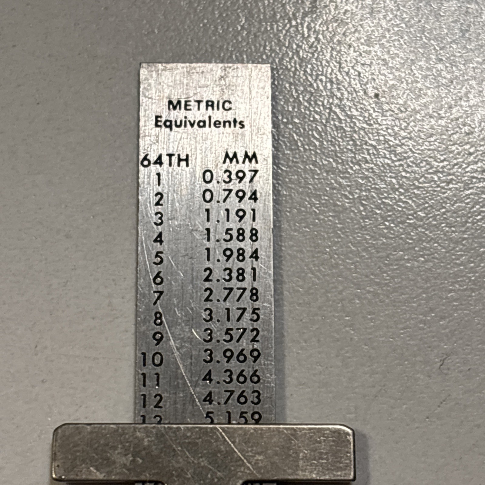VINTAGE OMEGA TOOLS 6″ / 15mm POCKET CLIP RULER #303