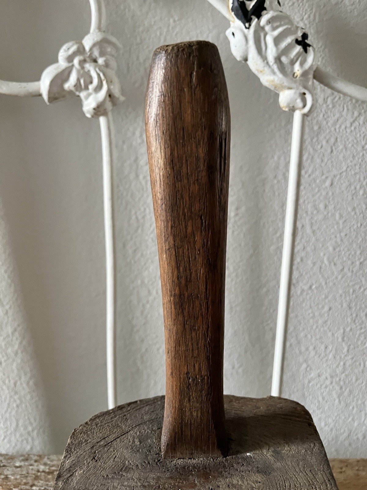 Antique Wooden Mallet Tool Primitive Handcrafted Carpenter Joiner Hammer Maul