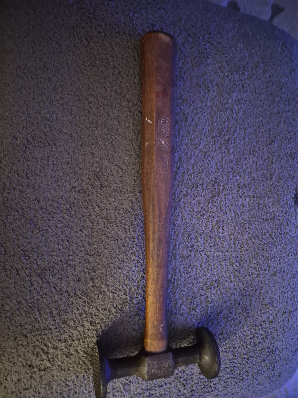 SNAP-ON TOOLS BF617 Shrinking Hammer original Walnut Wood Handle(A)