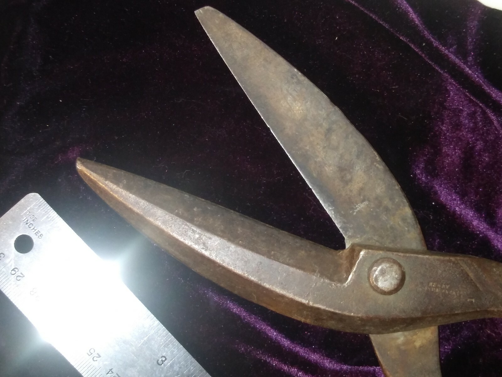 Antique tools Henry Seymore extra large shop shears