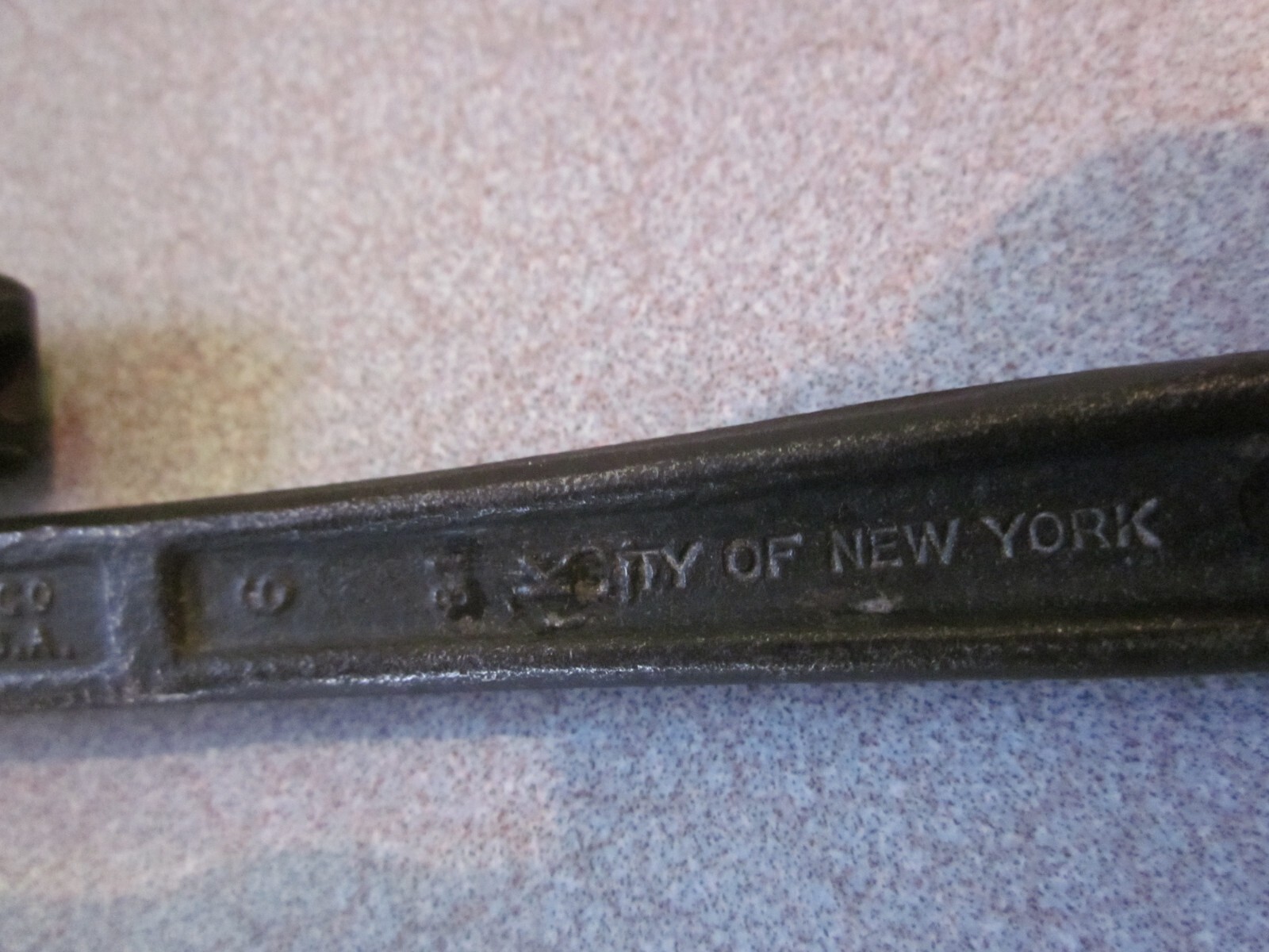 VINTAGE WALCO WRENCH CITY OF NEW YORK TOOL TRANSIT SUBWAY POLICE FIRE DEPARTMENT
