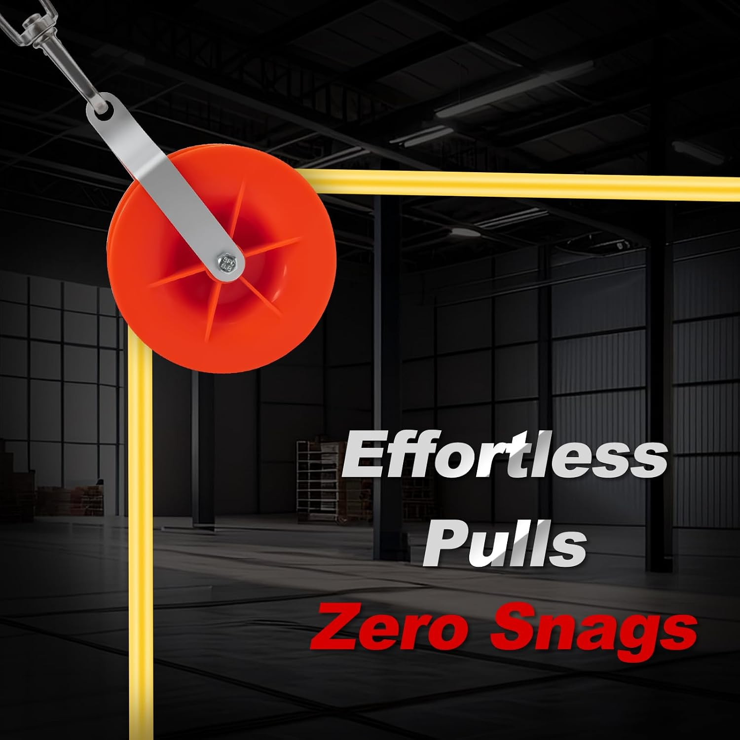 Cable Pulley – Low Voltage, Network Cable Installation Pulley, Wire Pulling Tool
