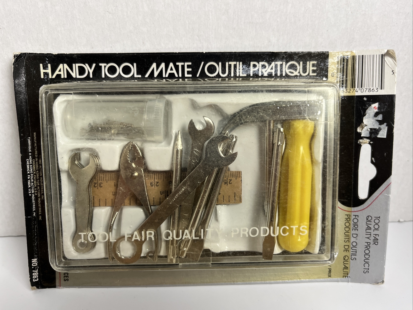 Vintage 1982 Handy Tool Mate Set 13pc Sealed NEW 7863 Screwdriver Pliers Hammer