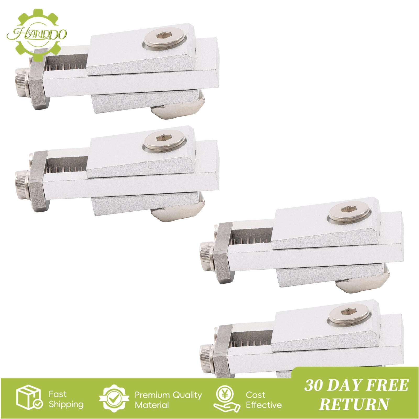 4PCS Aluminum Mini Vise Clamp Toe Clamp 2.2″×0.9″×0.8″ for Metalworking Milling