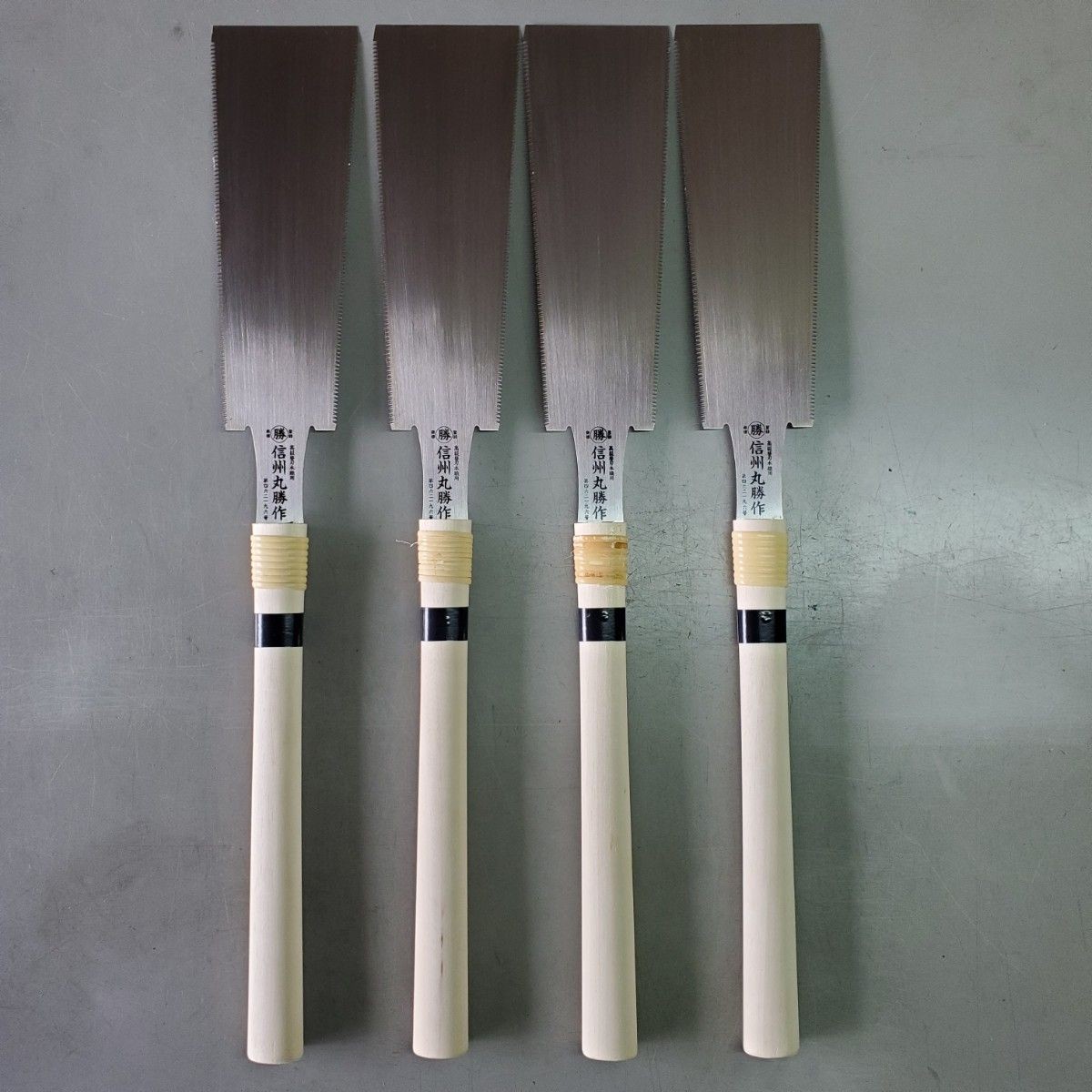 Vintage Japanese hand Saw 4set Carpentry Pull Blade Tool Nokogiri /Chisel 86p
