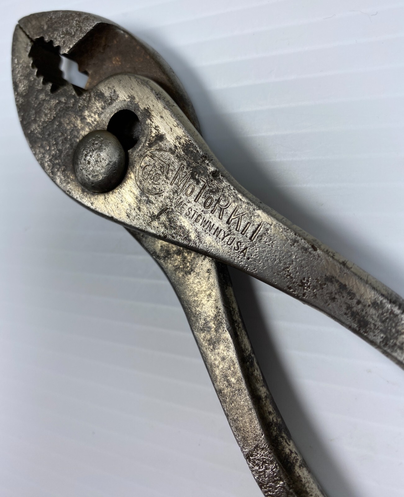 Vintage Crescent Tool Co. Motor Kit Slip Joint Pliers w/ Screwdriver Handle USA
