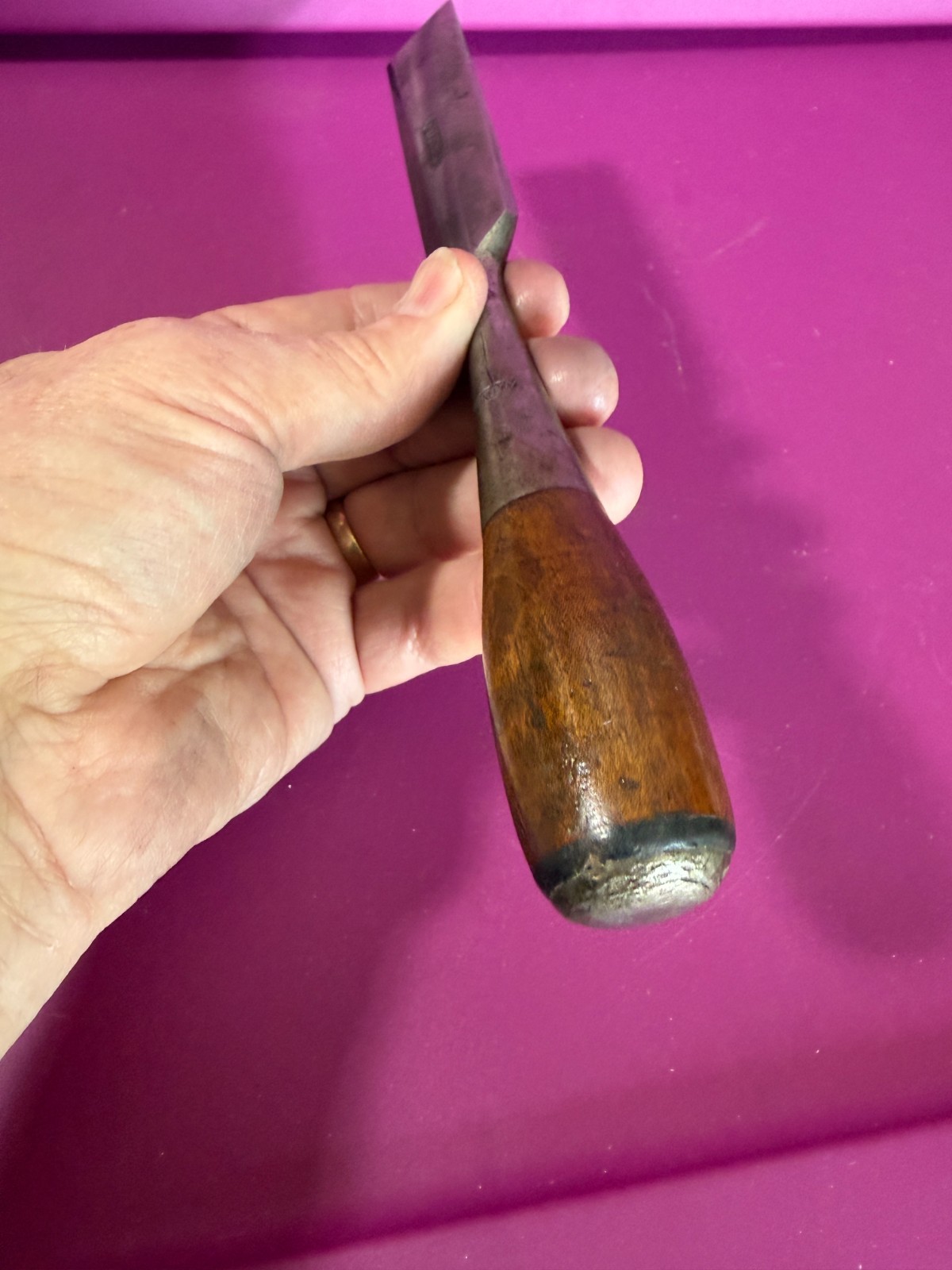 Vintage Stanley Sweetheart No 40 Everlasting 7/8″” Bevel Edge Chisel-1911-’42!