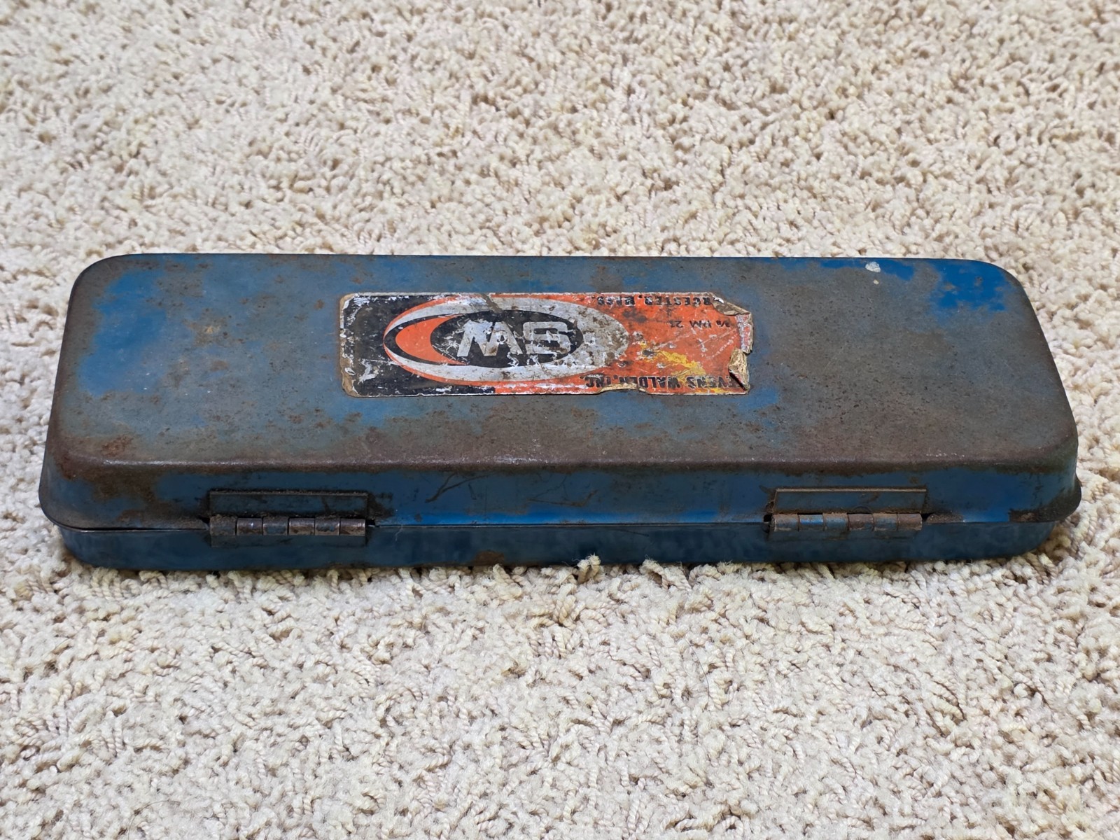 Vintage Walden Worcester 3/8″ and 1/4″ Drive Socket Set USA Ratchet Ext Case