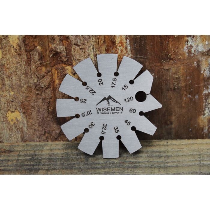 Wisemen Trading Bevel Gauge 12 Common Angles Stainless Steel Construction 2.75″