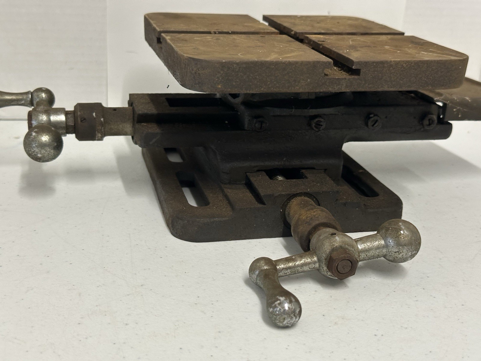 Vintage W68 Atlas Craftsman X-Y Compound Machinist Vise 7″ x 7″ Drill Mill Table