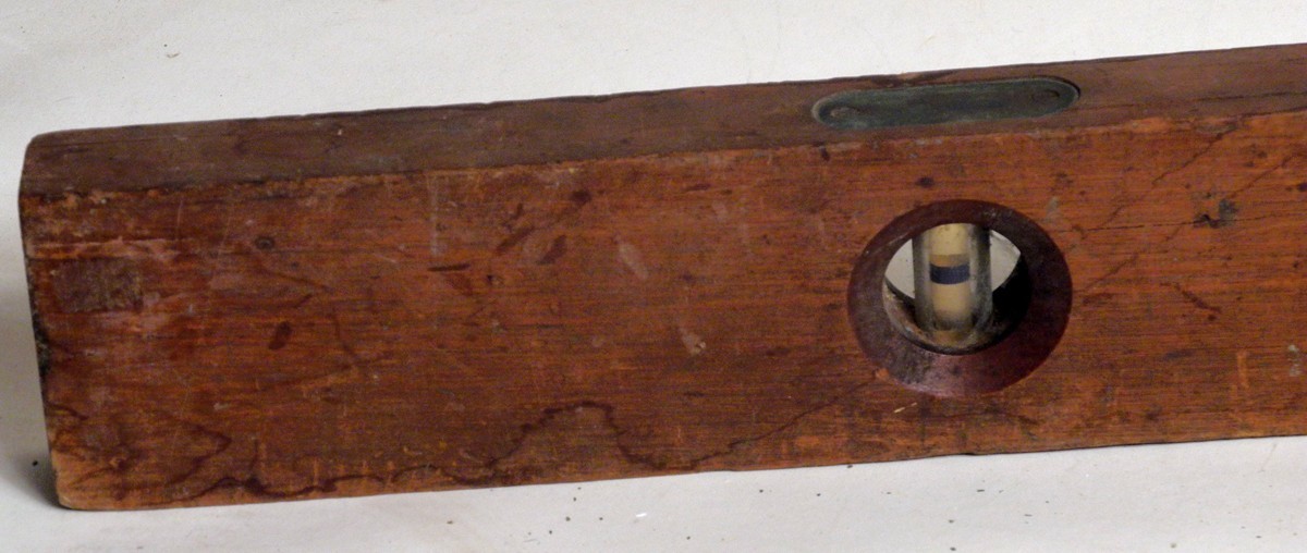 Baker Antique Wood Level 36″ Akron Ohio Bubbles all Good
