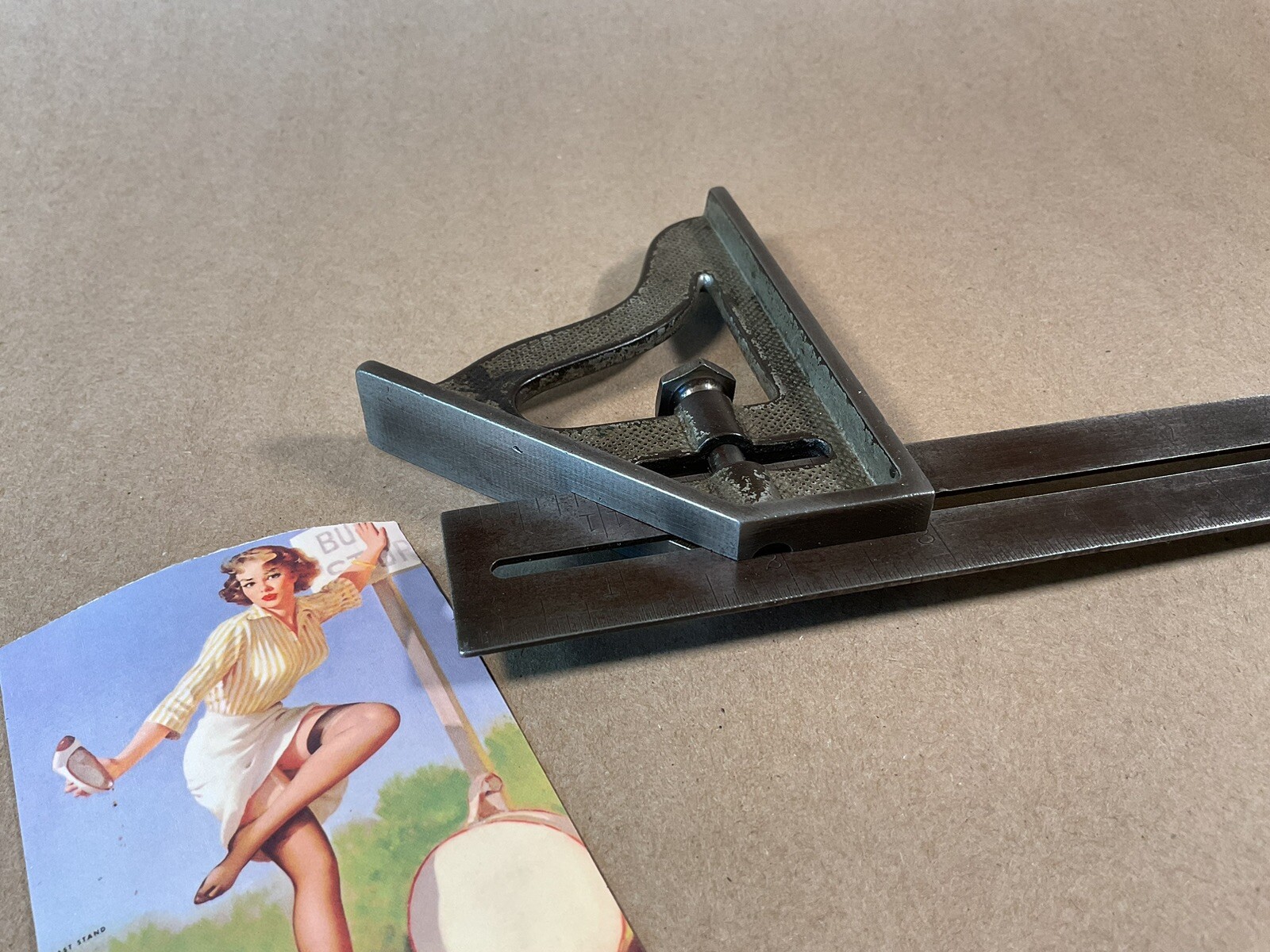 Stanley No. 21 Combination Square – Antique Patent 1917 – Woodworking Hand Tool