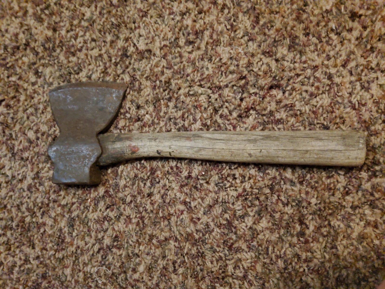 Vintage Broad Hatchet Carpenter Hewing Axe Hand Tool Vintage Wood Handle