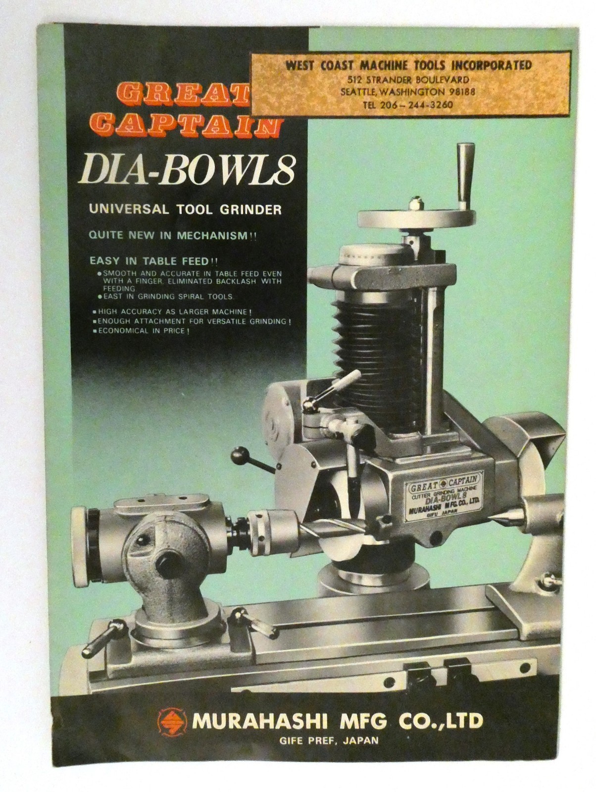 Vintage DIA-Bowl8 Great Captain Murahashi Grinder Flyer