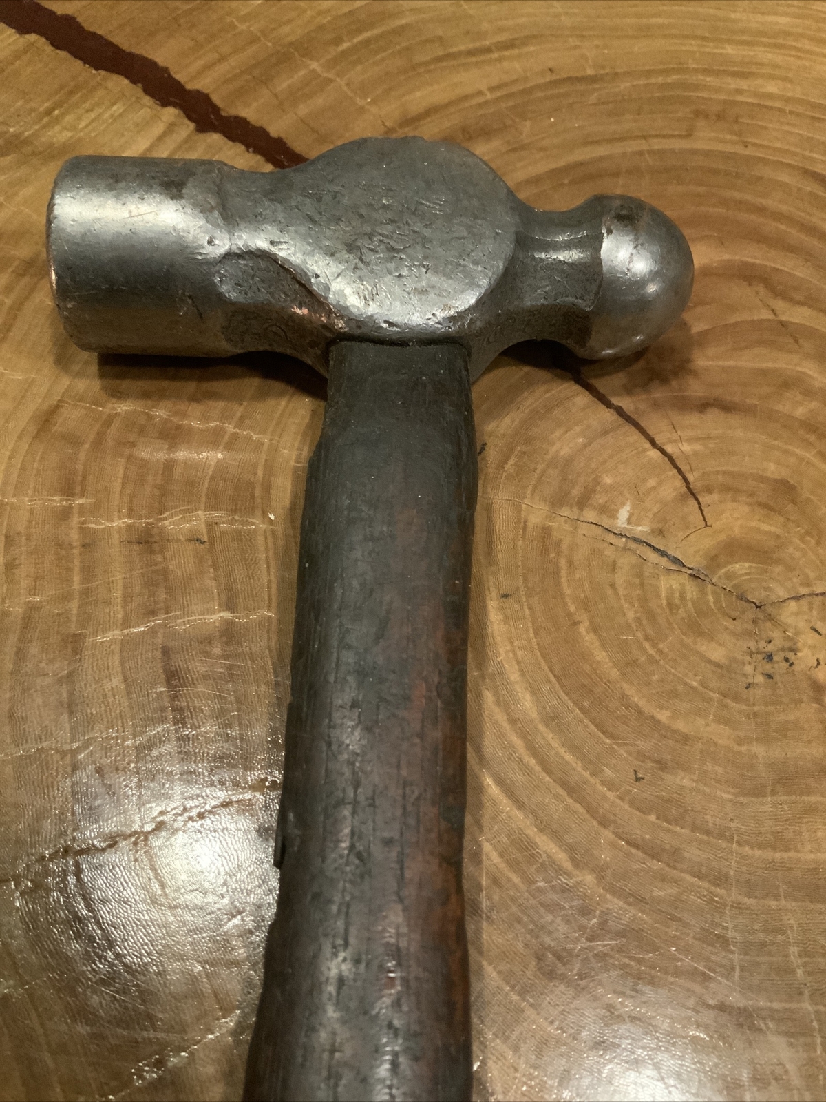 Antique H.S.B. & CO Ball Pean Hammer Tools Carpentary Woodworking