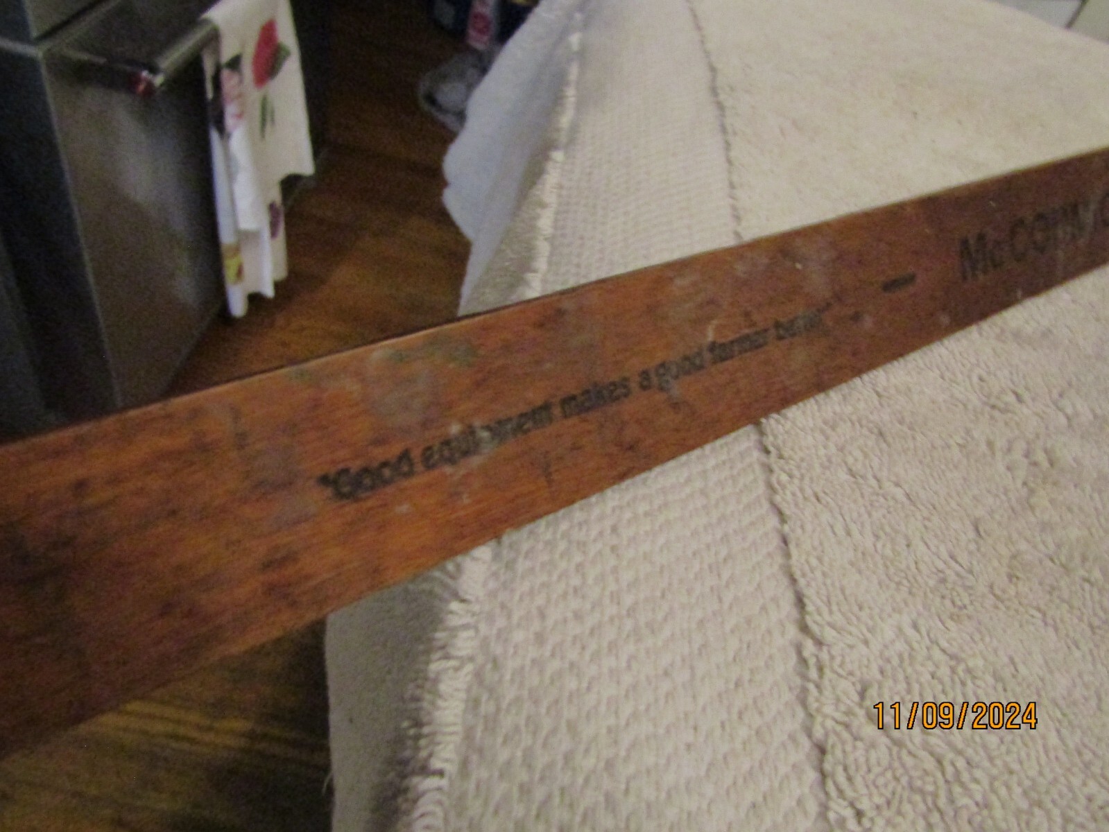 McCormick Deering Farm Metzger Equipment Waterloo Red Bud Valmeyer Ruler 30s 40s