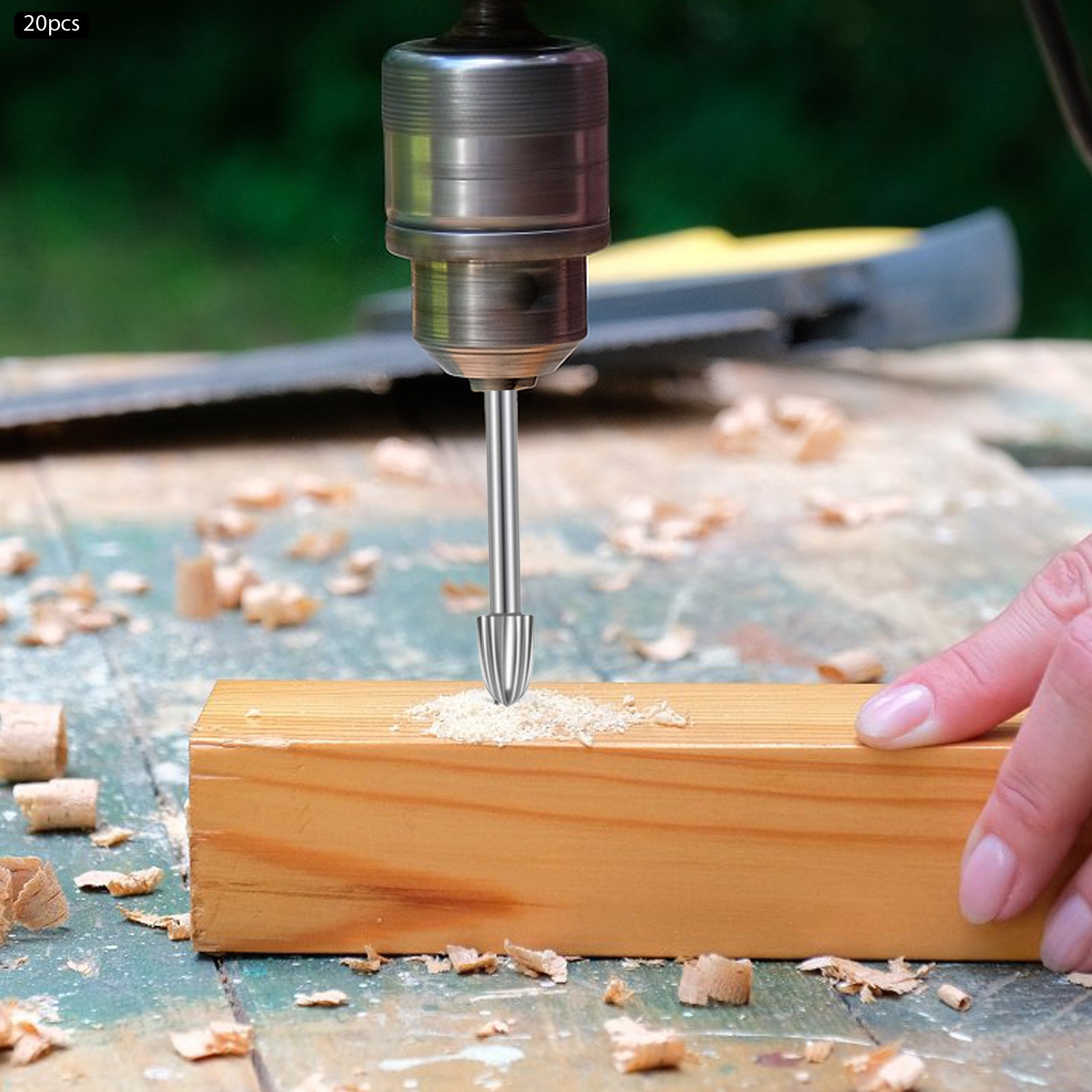 Woodworking Carving Bits 20-Piece Mini Rotary Woodworking File Set for Carving