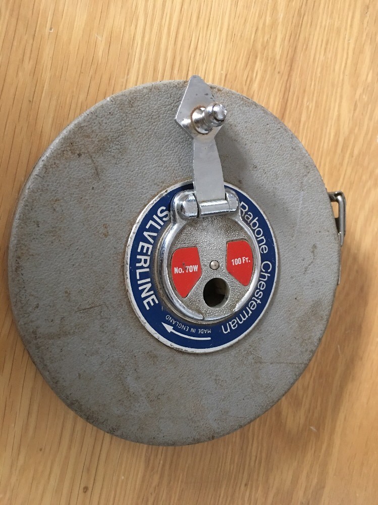 Vintage Rabone Chesterman Silverline Tape Measure 70w 100ft