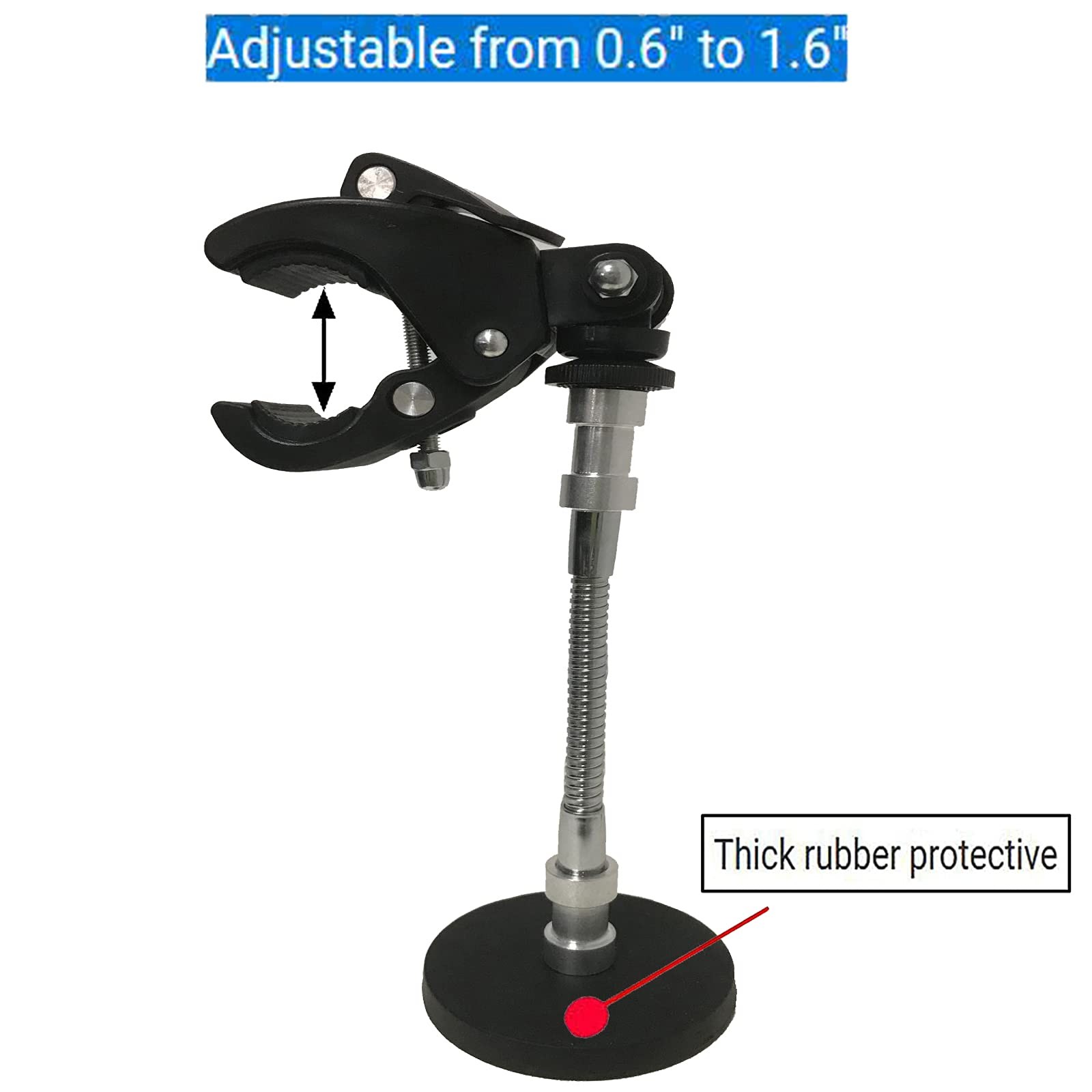 Magnetic Base Mount Flashlight Mounting Brackets Holder – Rust