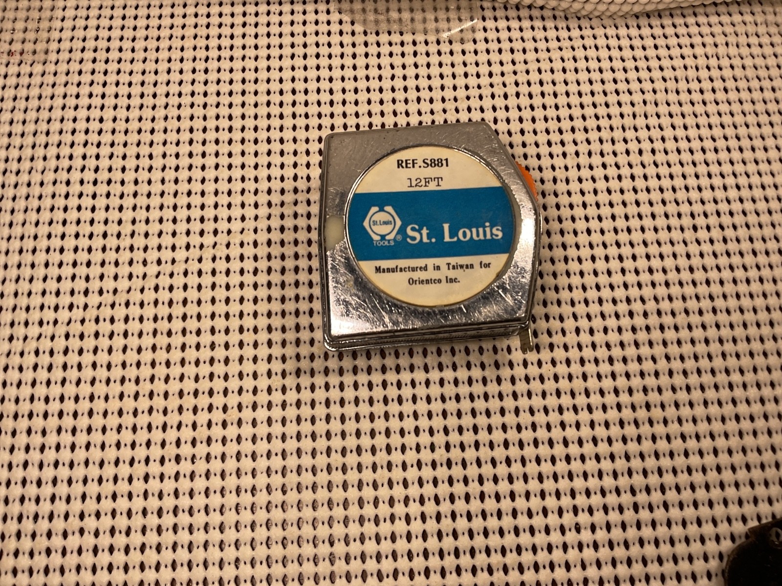 Vintage St. Louis 12’ Metal Tape Measure Ref. S881
