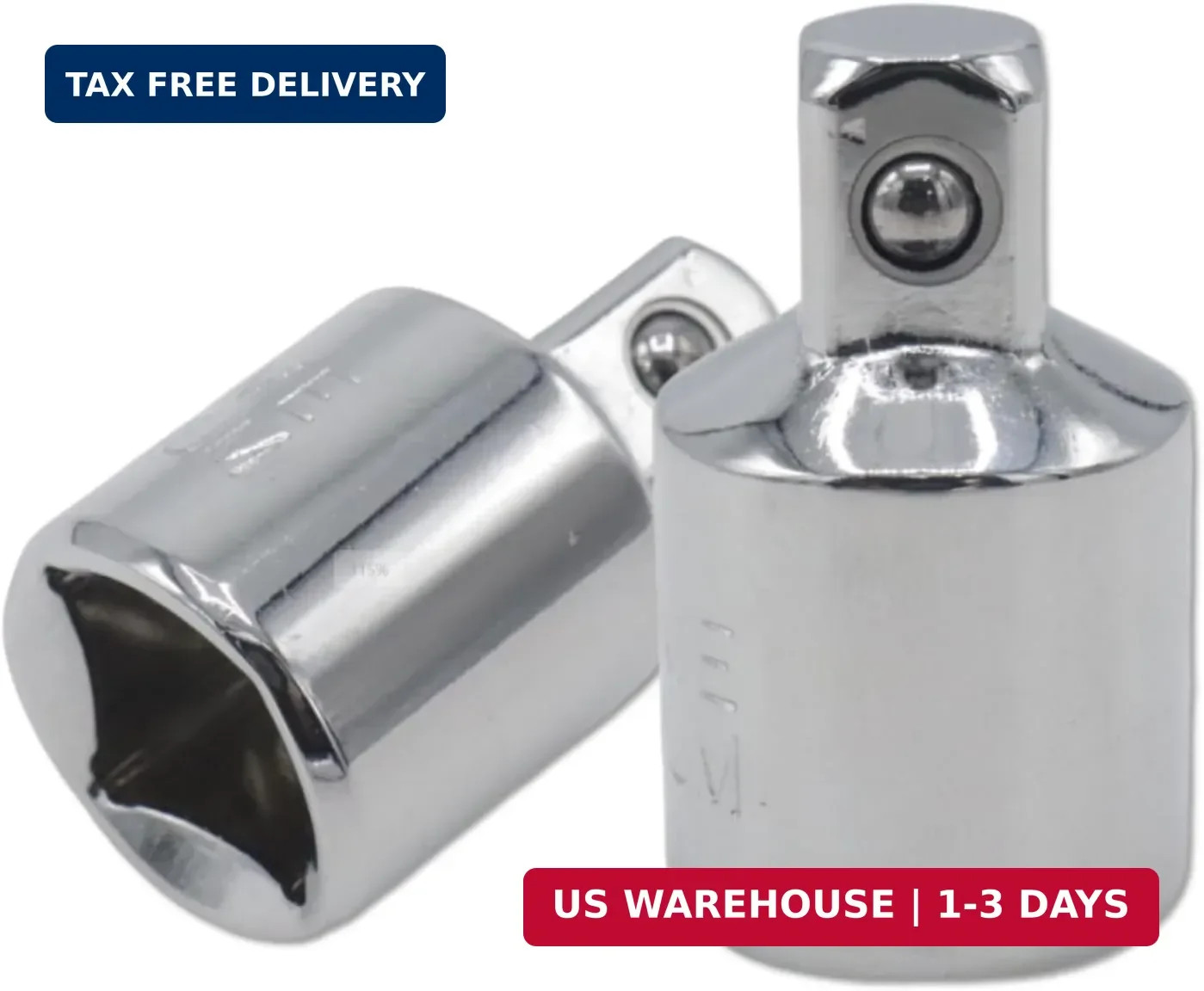 2-Pack 1/2 to 3/8 Inch Drive Socket Adapter for Impact Wrench | female to male c