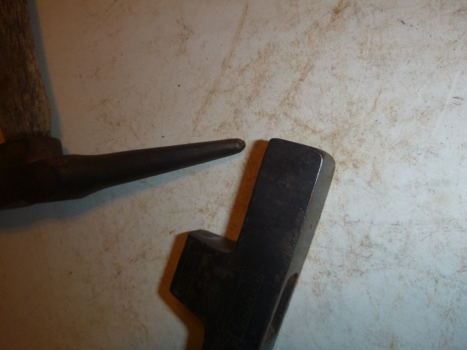 2 Vintage Brick / Rock Hammer heads (Plumb) & (Not marked one)