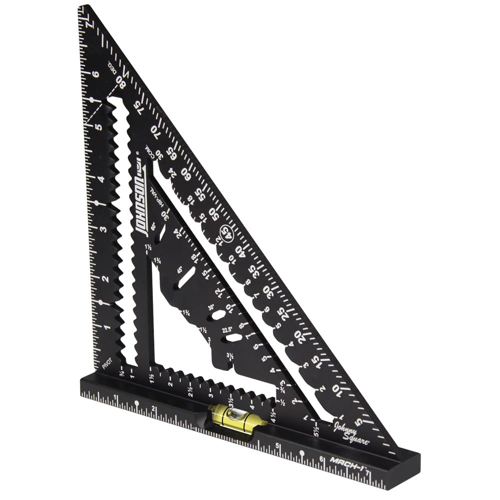 Johnson Level & Tool 1904-0700V 7-1/4″ Johnny Square® 7-1/4-inch, black