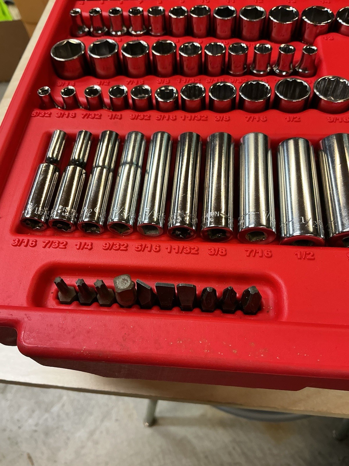 Sears Craftsman USA 260pc Mechanics Tool Socket Ratchet Set 3 Drwr 34260 Nos 6pt