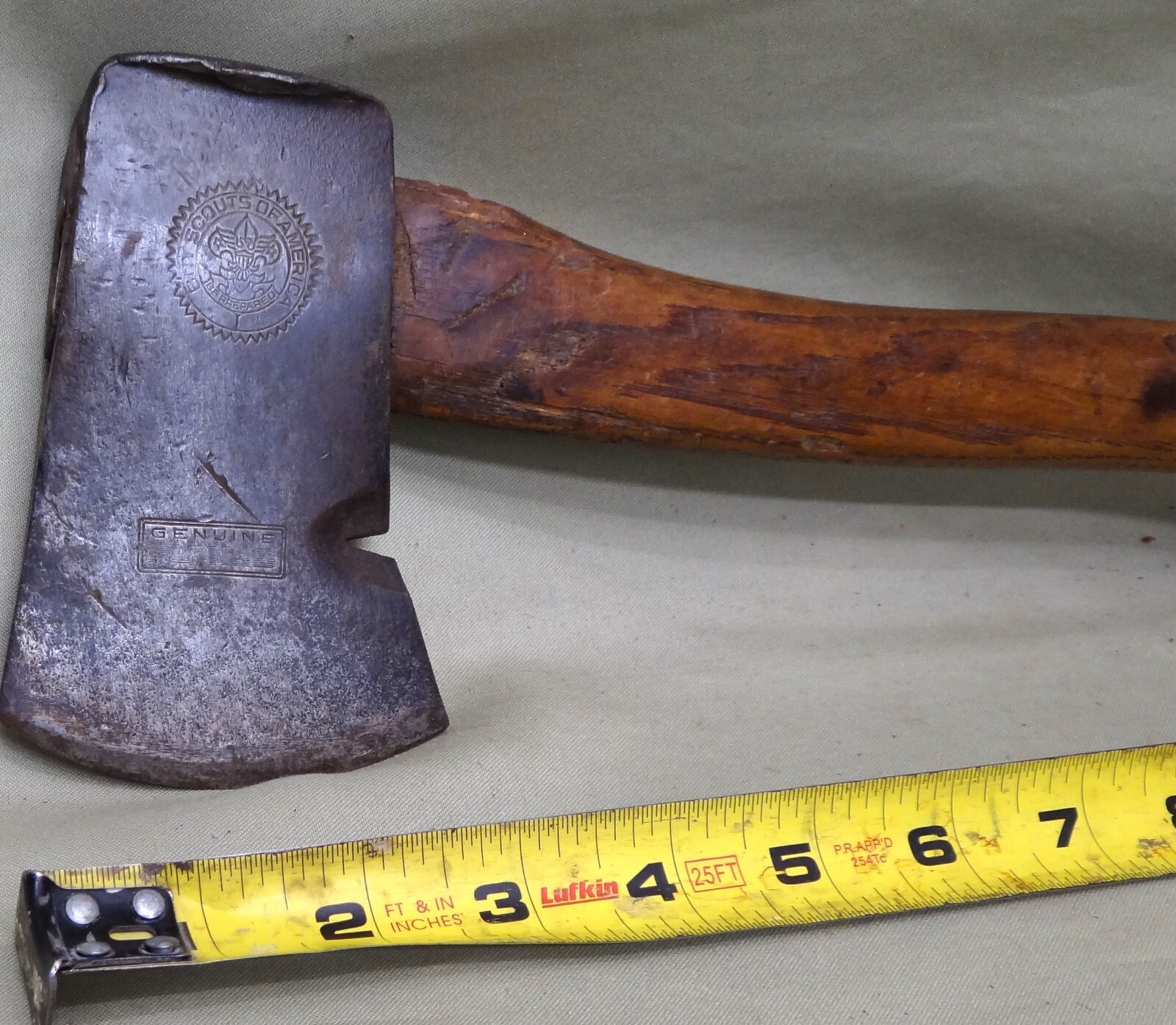 Early Boy Scouts of America Marked Hatchet, Wood Handle
