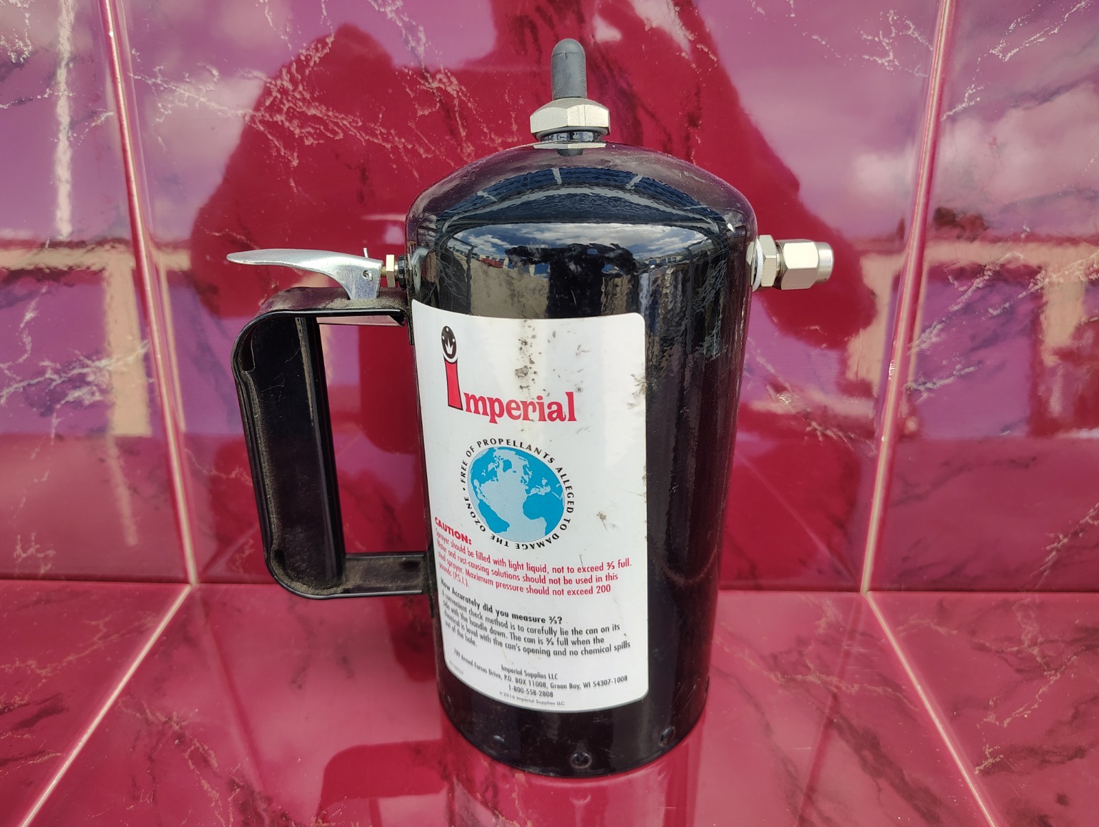 Imperial Tools Refillable Solvent Non-Aerosol Sprayer N.O.S Year 2016 P/N 3370-7