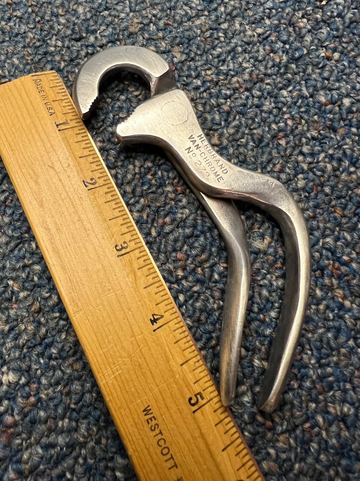 Vtg Herbrand Van-Chrome No. 272 Steeldraulic brake pliers, exc. cond.