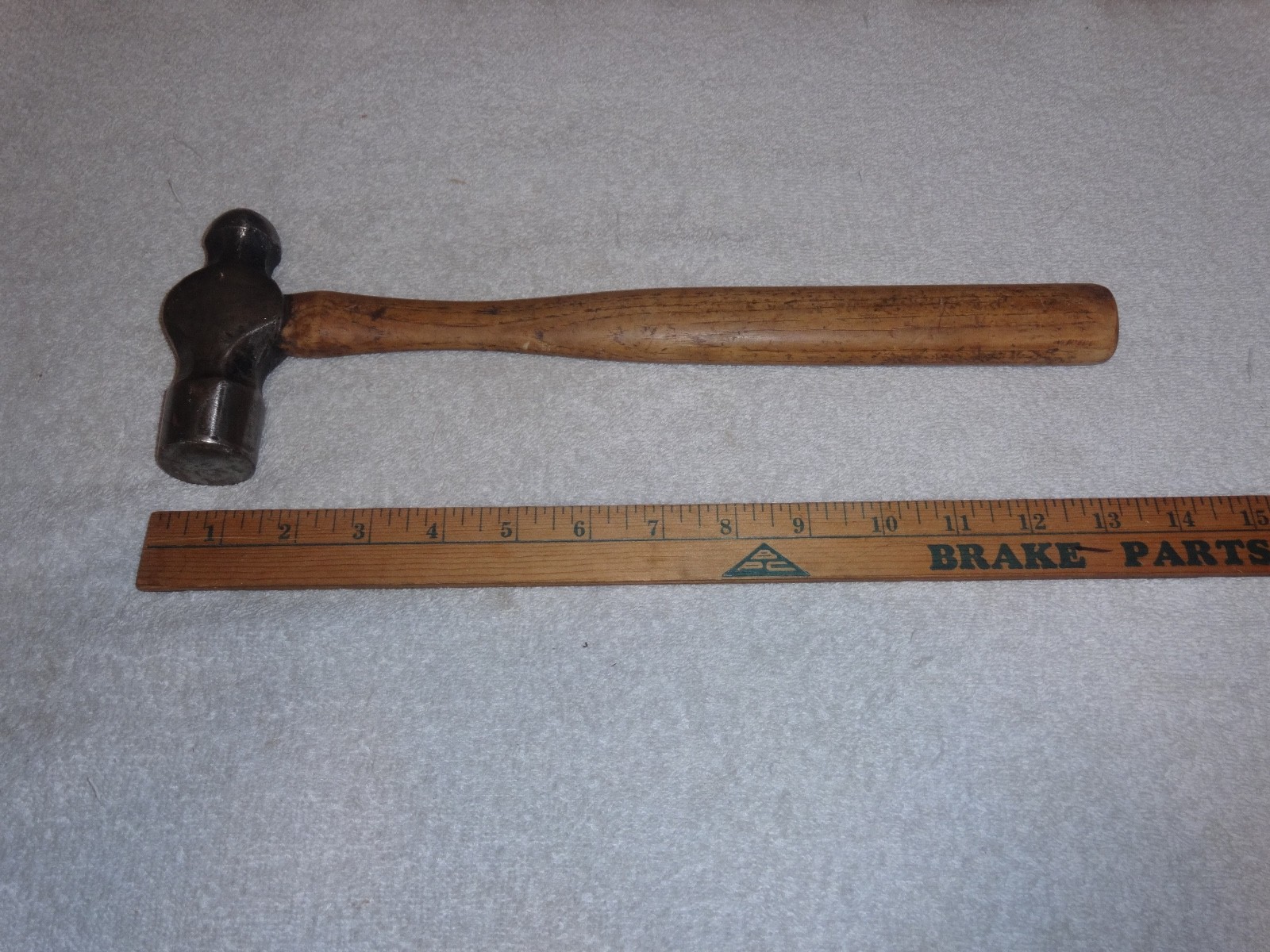 ANTIQUE ORIGINAL 14″ WOOD METAL BLACKSMITH HAMMER TOOL MALLET W.R. ALLEN GUN MFG