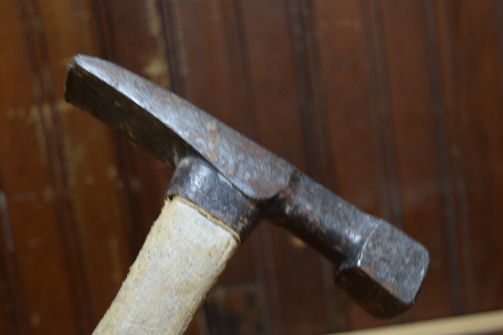 BLACKSMITH BLOCKING HAMMER CROSS PIEN 9″ WOODEN HANDLE HOT IRON METAL HAND TOOL