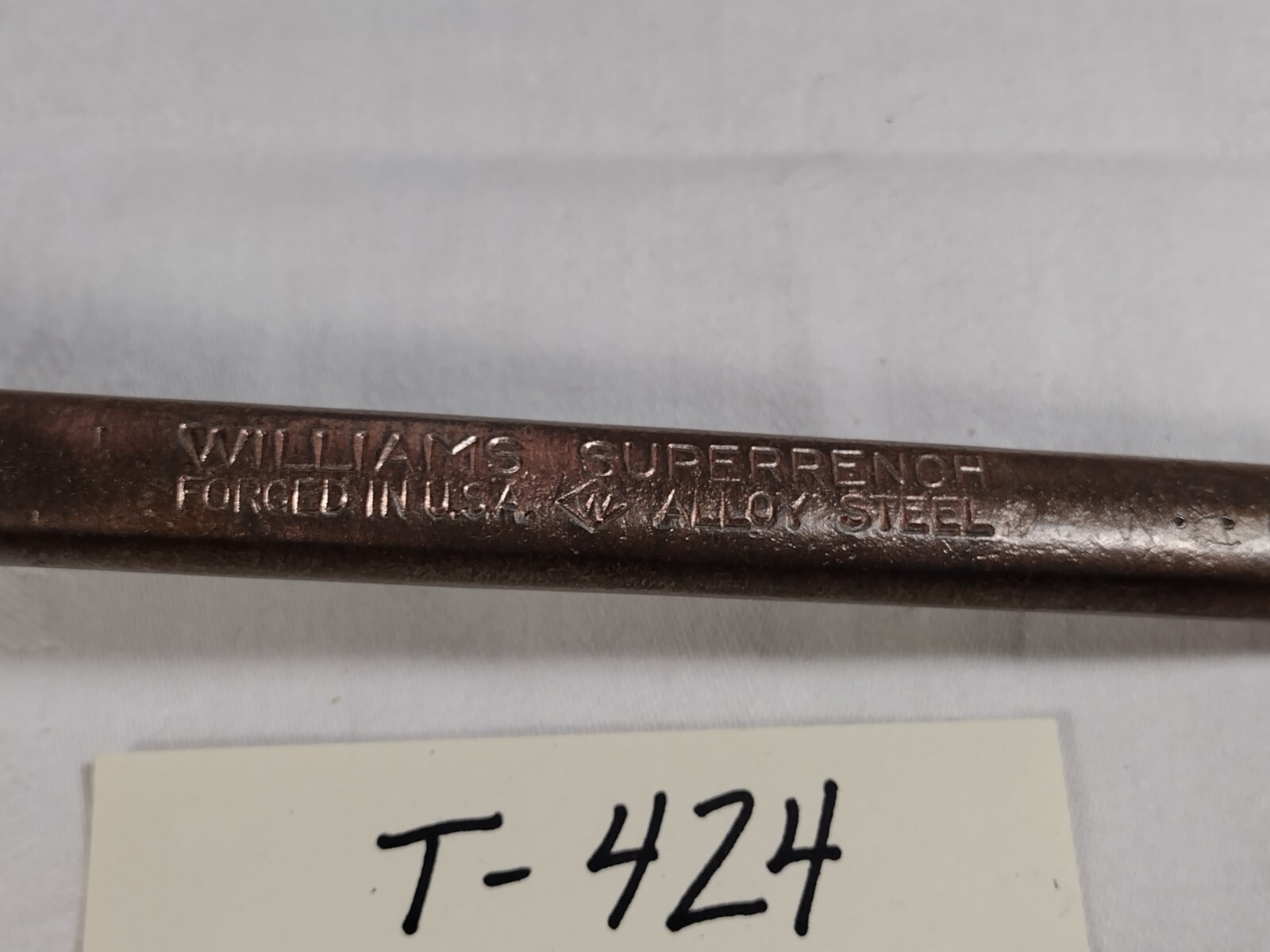 Vtg Williams Superrench USA 13/16 x 3/4” Offset Box End Wrench #8731 SAE 12 Poin