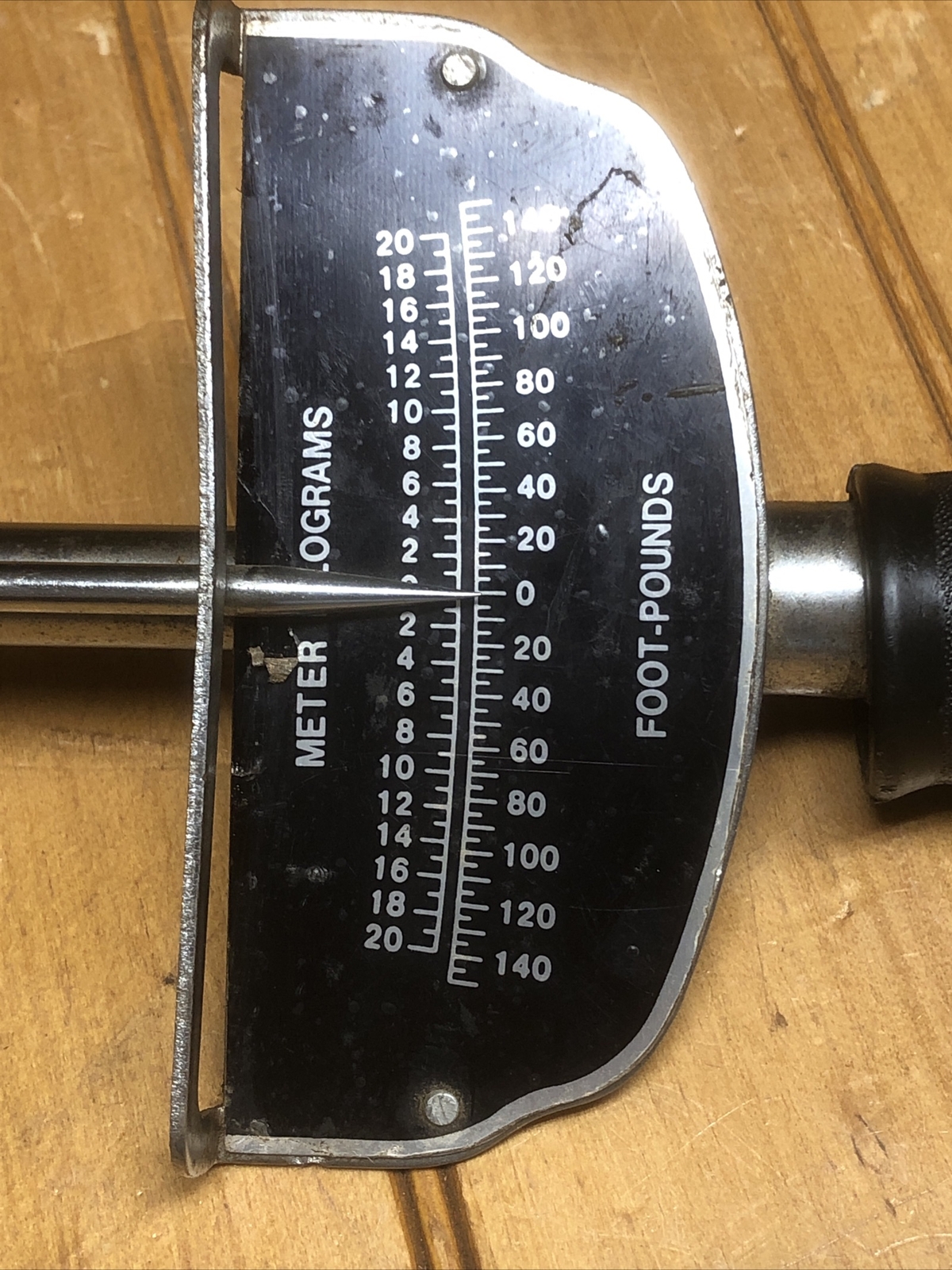Vintage 1/2” Drive Beam Style 19.5” Torque Wrench Up To 140 Foot-Pounds