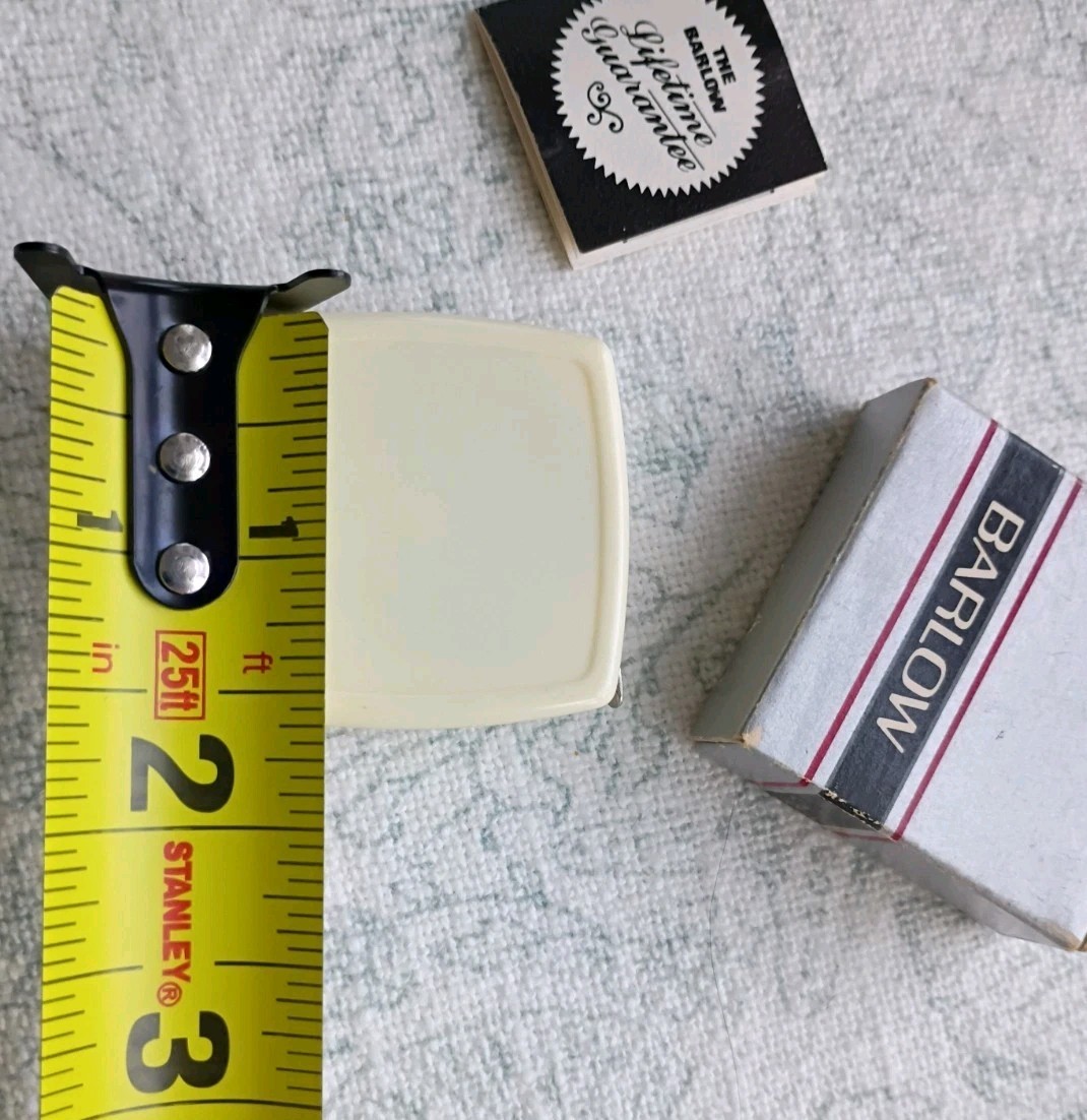 VTG Pocket Tape Measure Barlow Brand Somerset Plumbing Supply USA UNUSED IN BOX