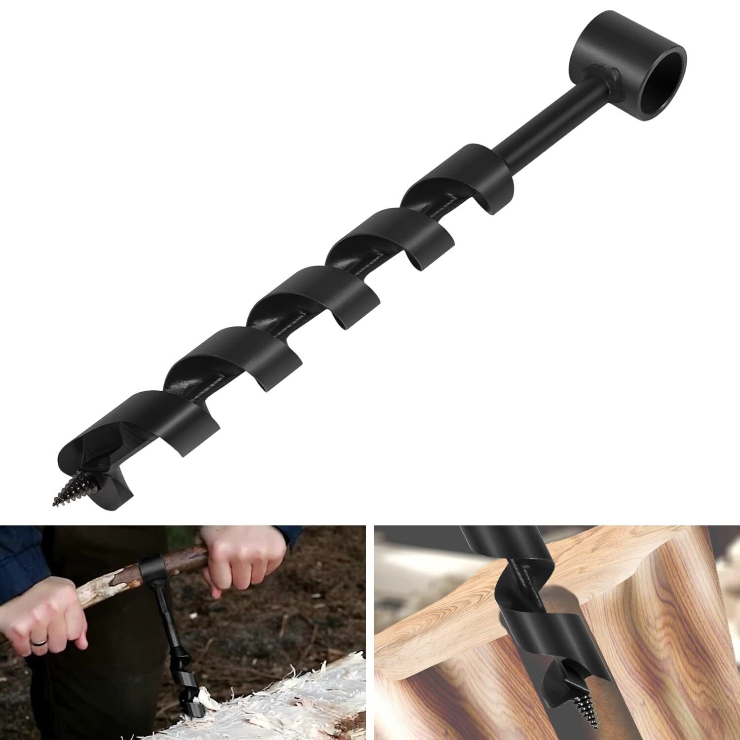1” x12” Scotch Eye Wood Auger Drill Bit for Bushcraft Backpack and Camping👐