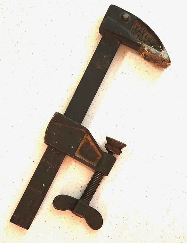 Lot of three (3) antique bar clamps: Cincinnati Hargrave, Taylor, Wetzler.