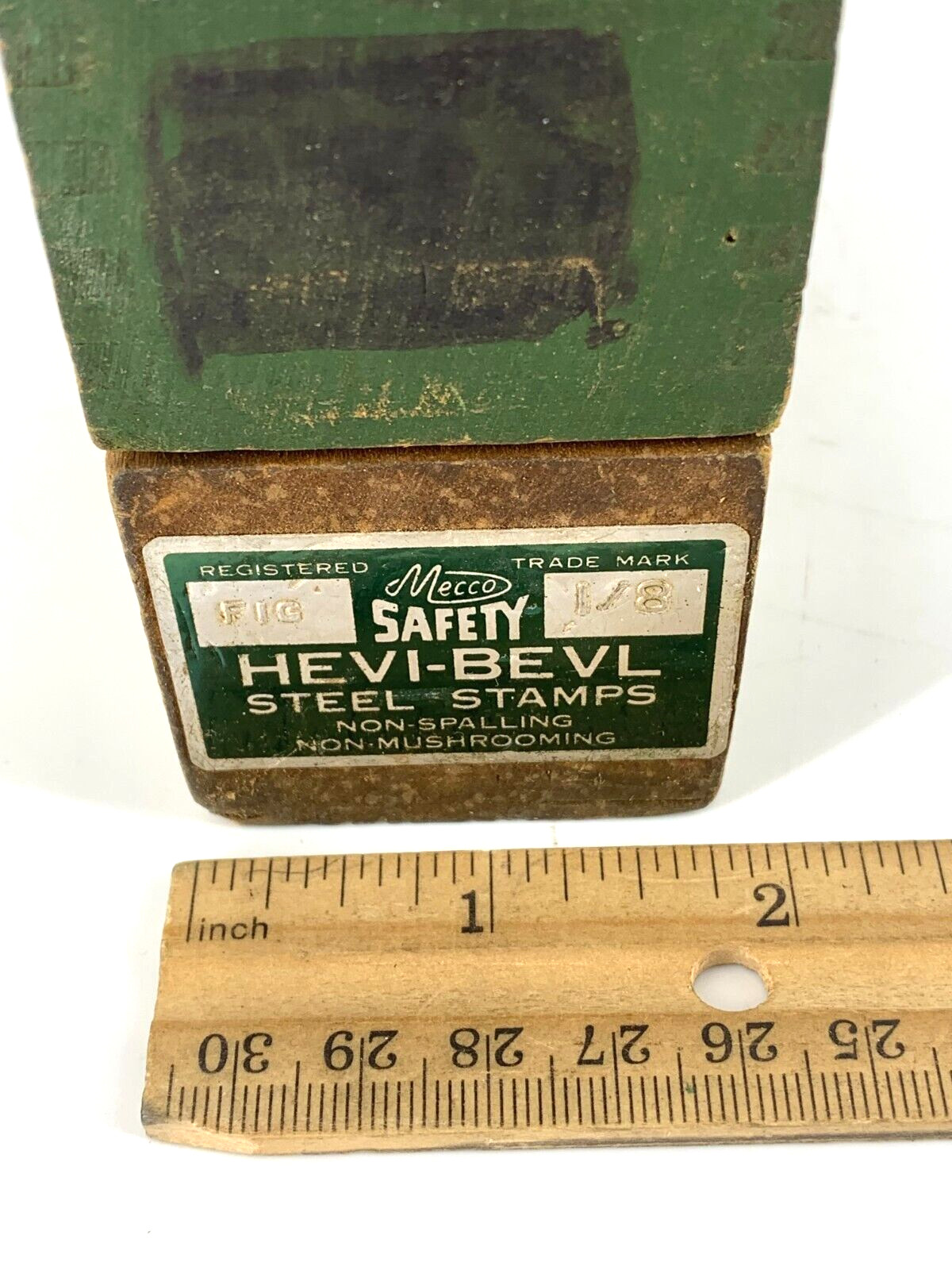 Mecco Machinist Punch Stamp Set Safety Hevi-Bevl Steel 1/8″