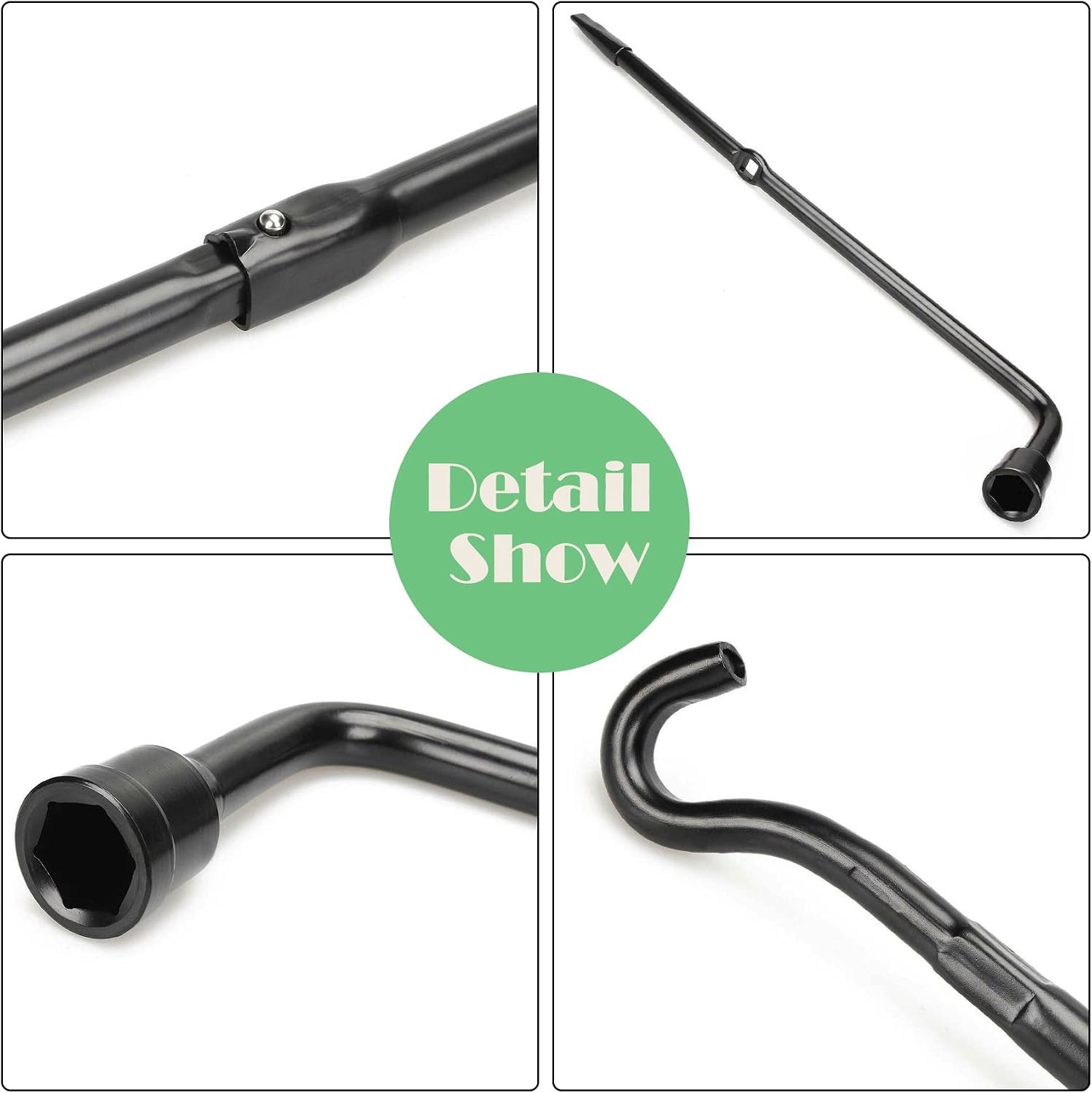 Spare Tire Tool Kit & 2 Ton Scissor Jack for 2004-2014 Ford F150 Lug Wrench