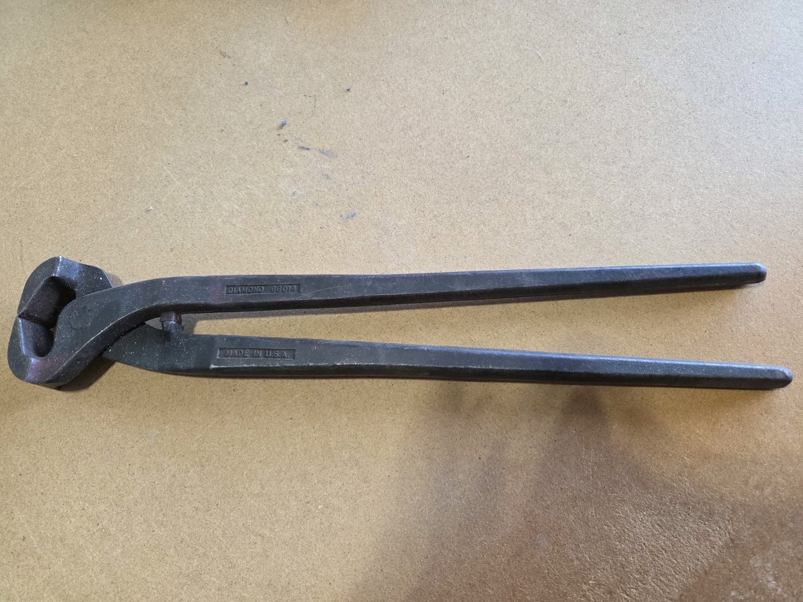 Vintage 14″ Diamond Tool GG014 End Nipper Pliers Made in USA Blacksmith Farrier
