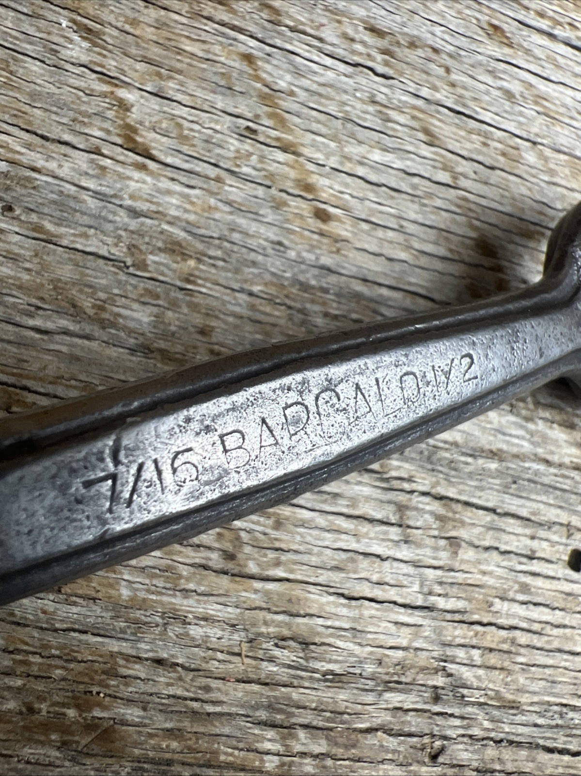 Antique 4-Way Barcalo Wrench 1/2” X 7/16″ Open-ended Square Nut Farm Hand Tool