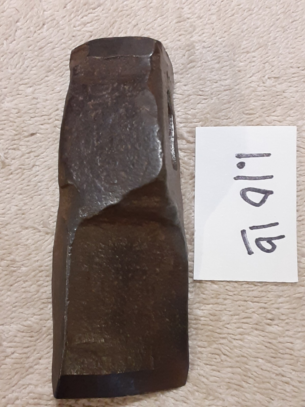 Antique Hammer Head Offset Chisel End 077010 Stone Mason Blacksmith 1.1 Lbs