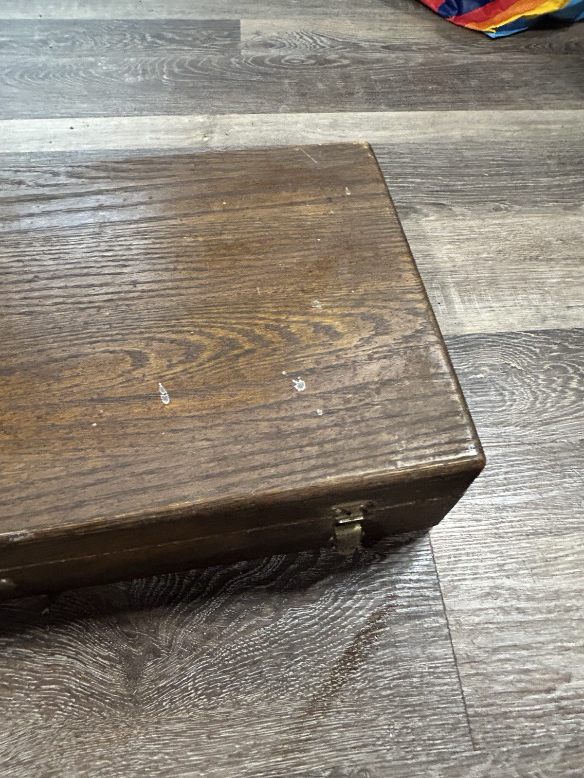 Antique Wood Stanley No. 907 Pr 902 Carpenter Tool Box 25 x 11 x 5 DoveTail READ